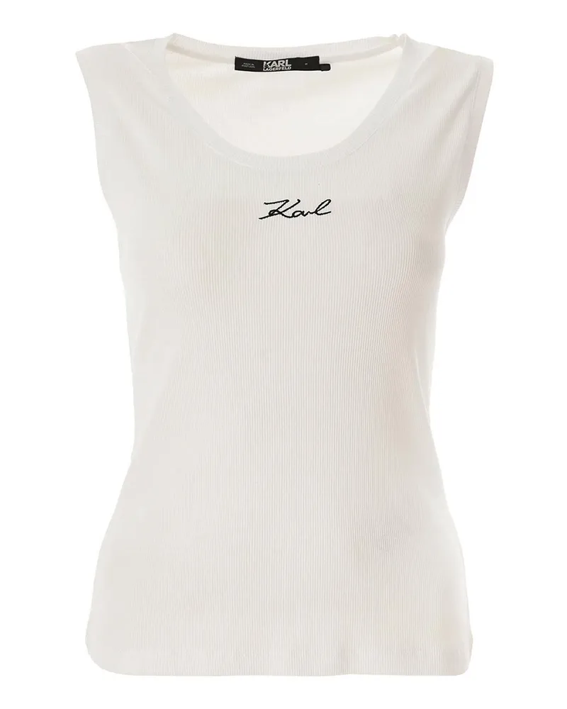 Karl Lagerfeld Top - Weiß Weiß