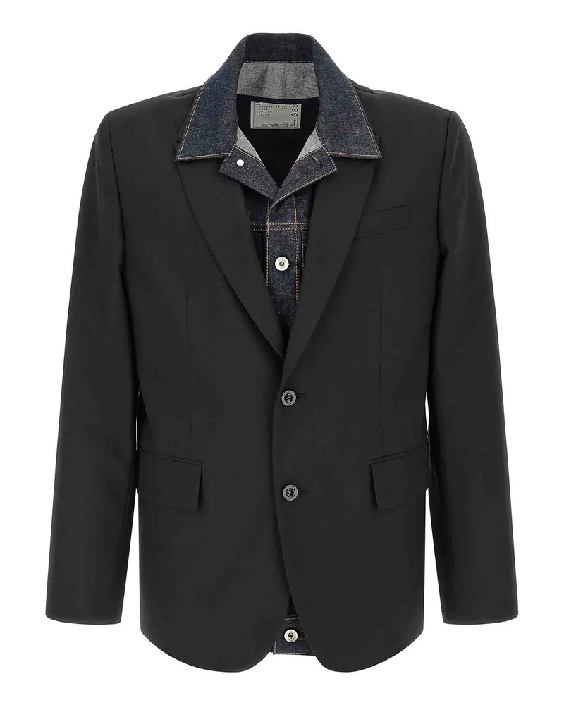 Sacai Blazer - Schwarz Schwarz