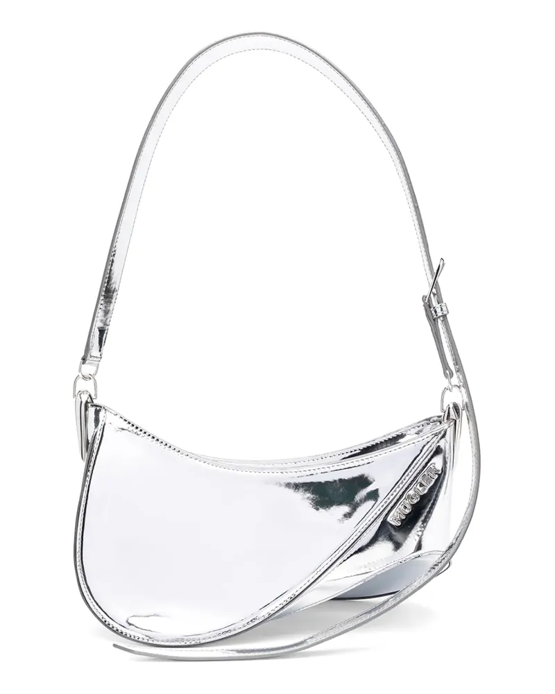 Thierry Mugler Silberne Tasche Metallic