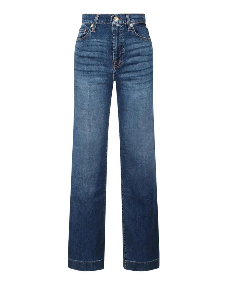 7 for all mankind Straight Leg Jeans - Blau Blau