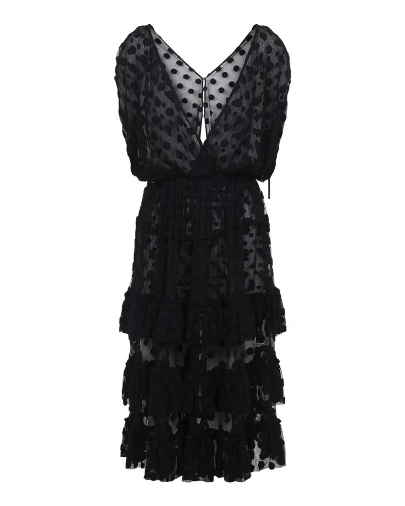 Dries van Noten Knielanges Kleid - Schwarz Schwarz