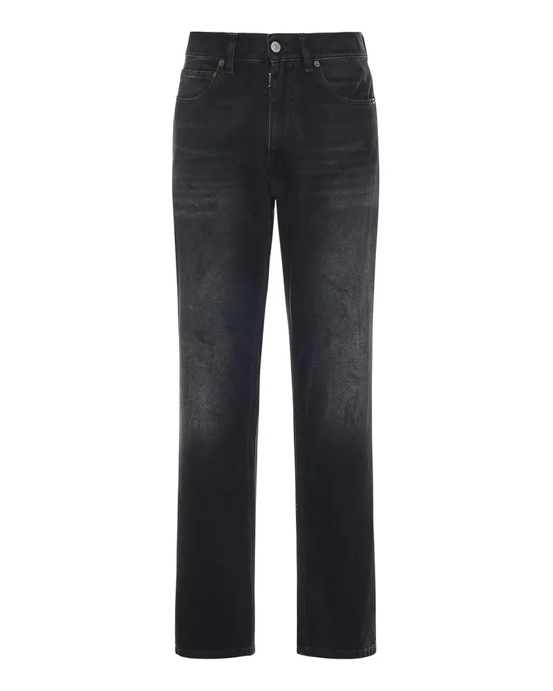 Maison Margiela Straight Leg Jeans - Schwarz Schwarz
