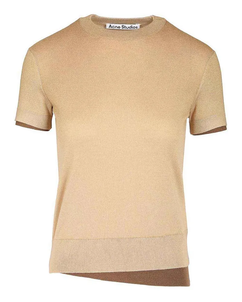 Acne Studios Rundhalspullover - Beige Beige