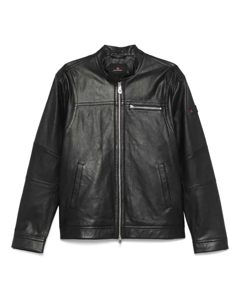 Peuterey Lederjacke - Schwarz Schwarz