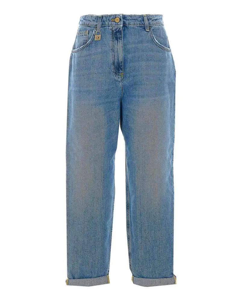 Elisabetta Franchi Straight Leg Jeans - Blau Blau