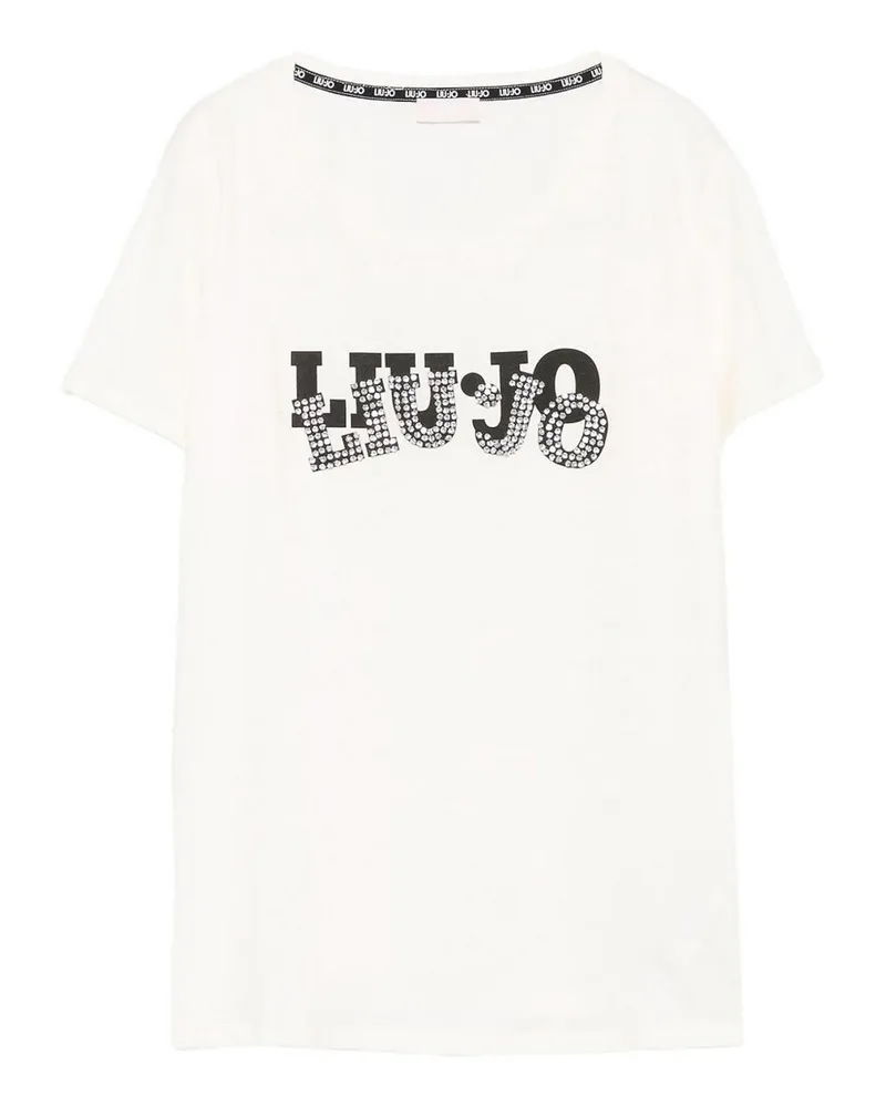 Liu Jo Rundhalspullover - Weiß Weiß