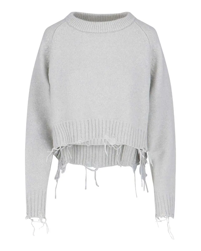 LOW CLASSIC Rundhalspullover - Grau Grau