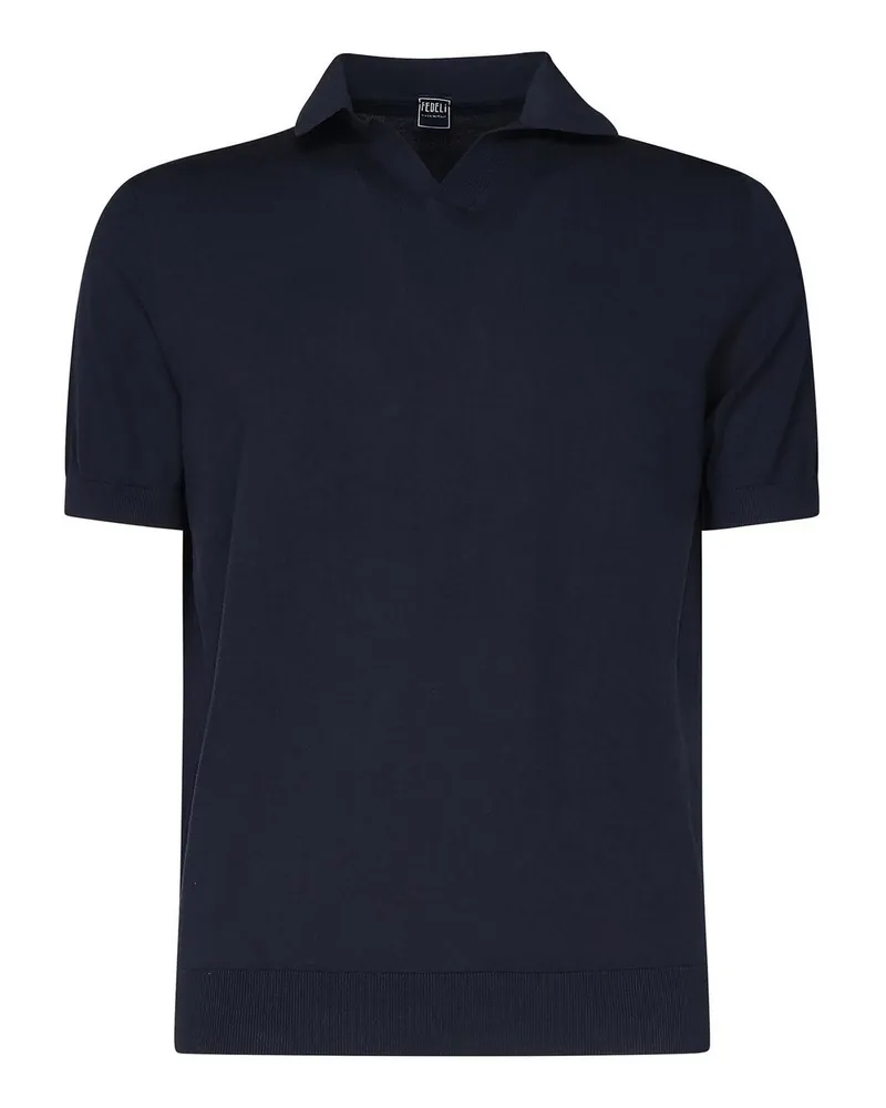 Fedeli Poloshirt - Blau Blau