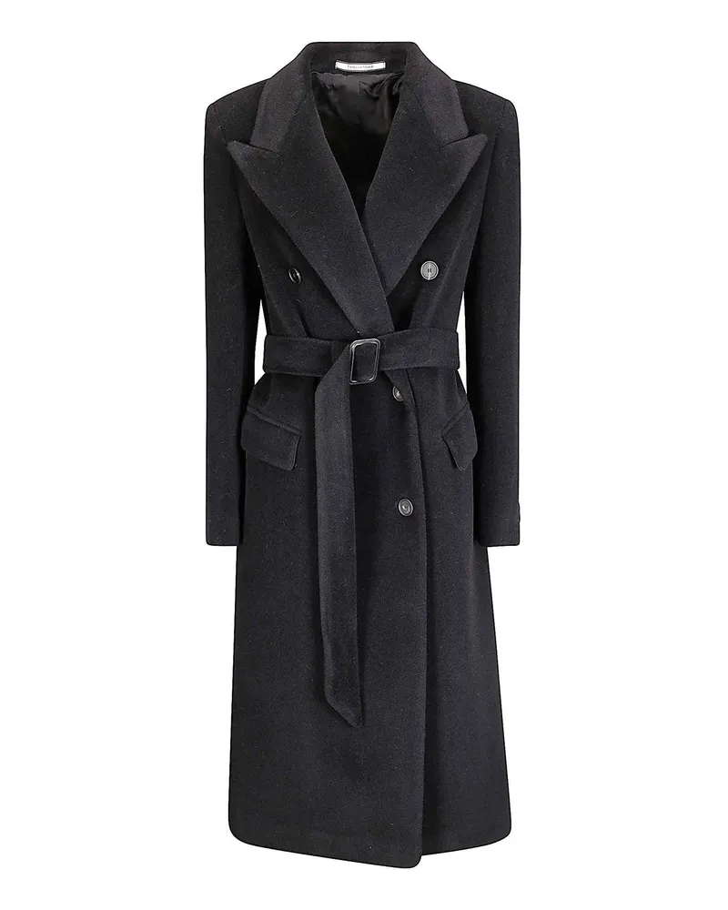 Tagliatore Knielanger Mantel - Schwarz Schwarz