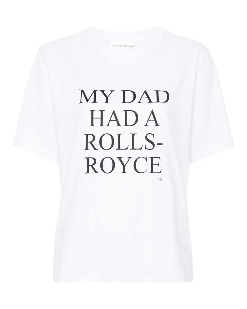 Victoria Beckham Rundhalspullover - Weiß Weiß