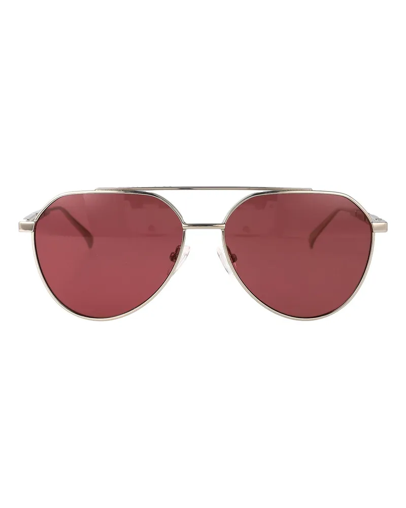 Alexander McQueen Sonnenbrille - Silber Silber