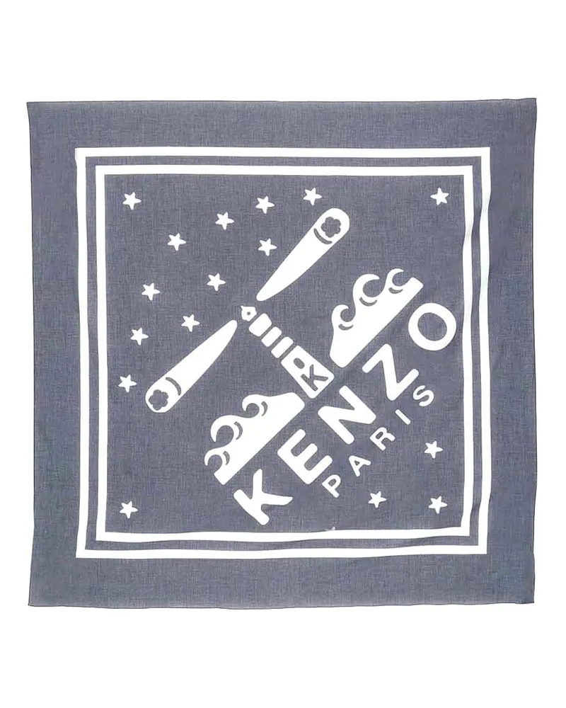Kenzo Schal - Blau Blau