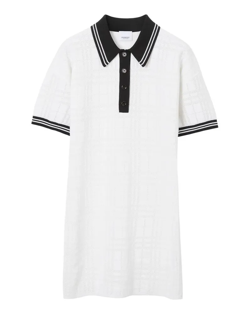 Burberry Knielanges Kleid - Weiß Weiß