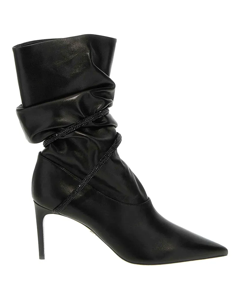 René Caovilla Stiefeletten - Schwarz Schwarz
