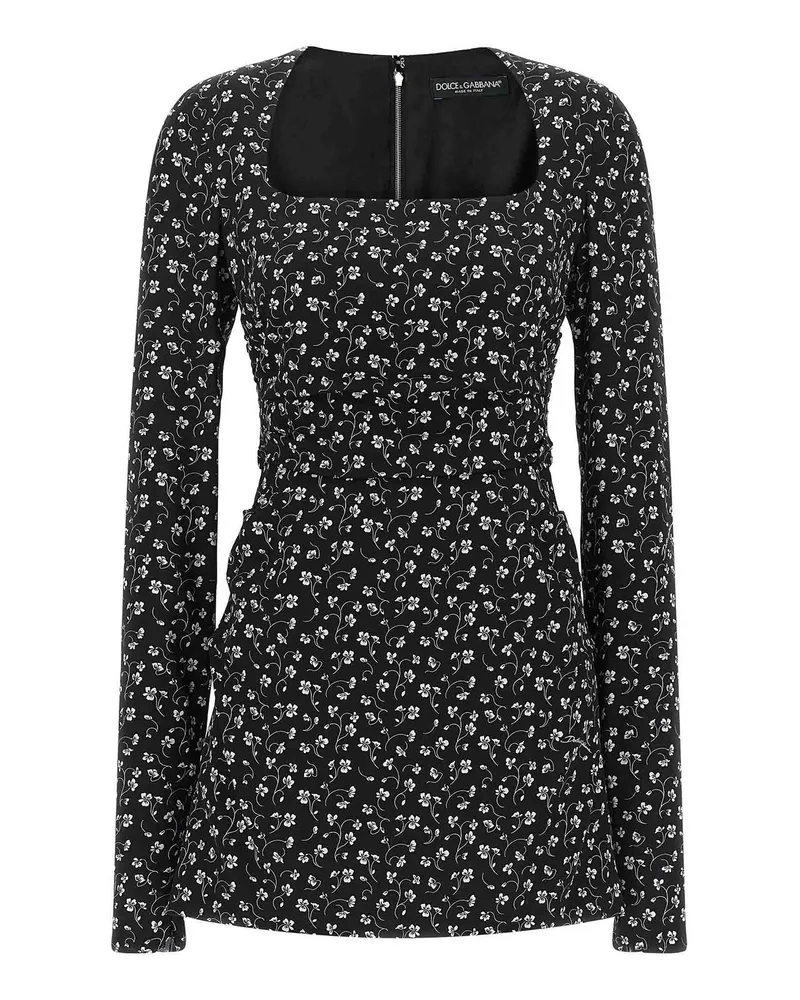 Dolce & Gabbana Knielanges Kleid - Schwarz Schwarz