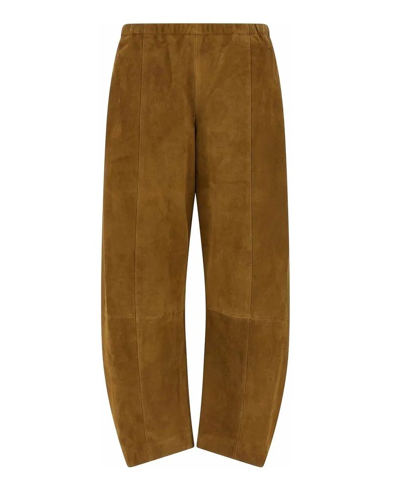 KHAITE Lederhose - Braun Braun