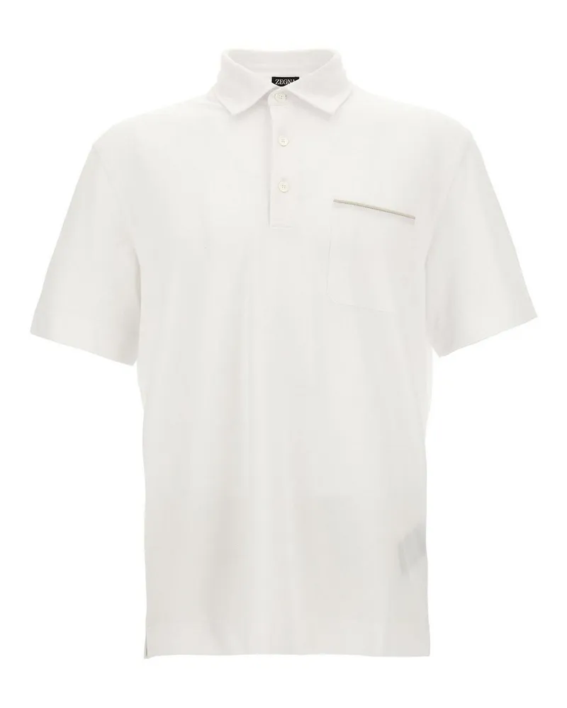 Z Zegna Poloshirt - Weiß Weiß