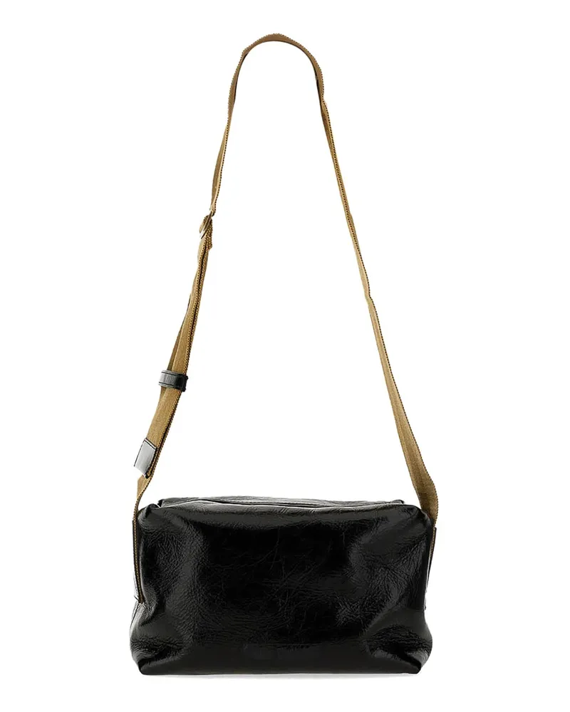 Uma Wang Schultertasche - Schwarz Schwarz