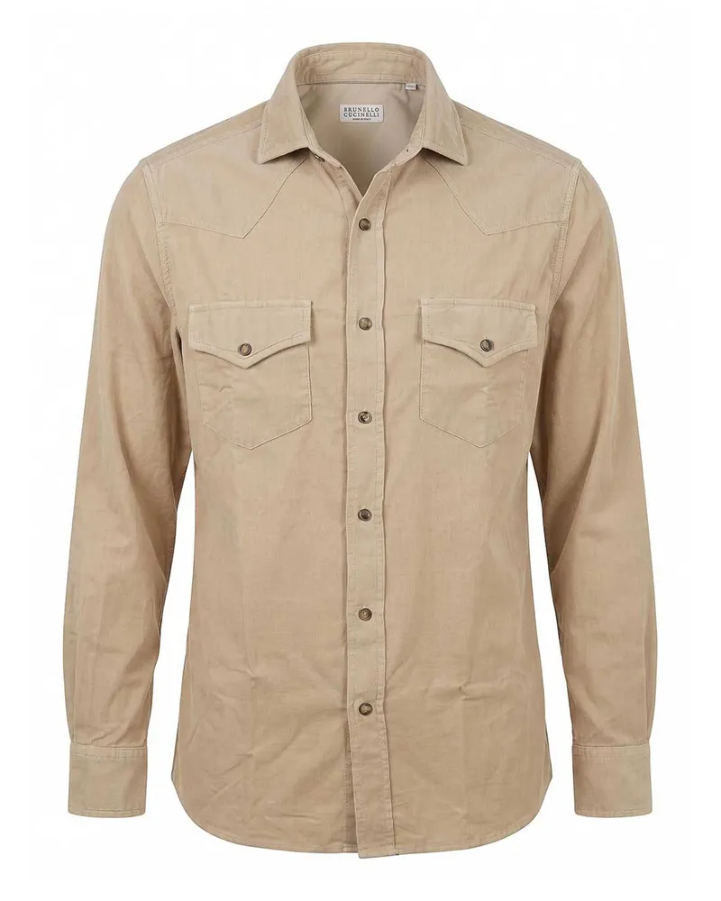 Brunello Cucinelli Hemd - Hellbeige Hellbeige