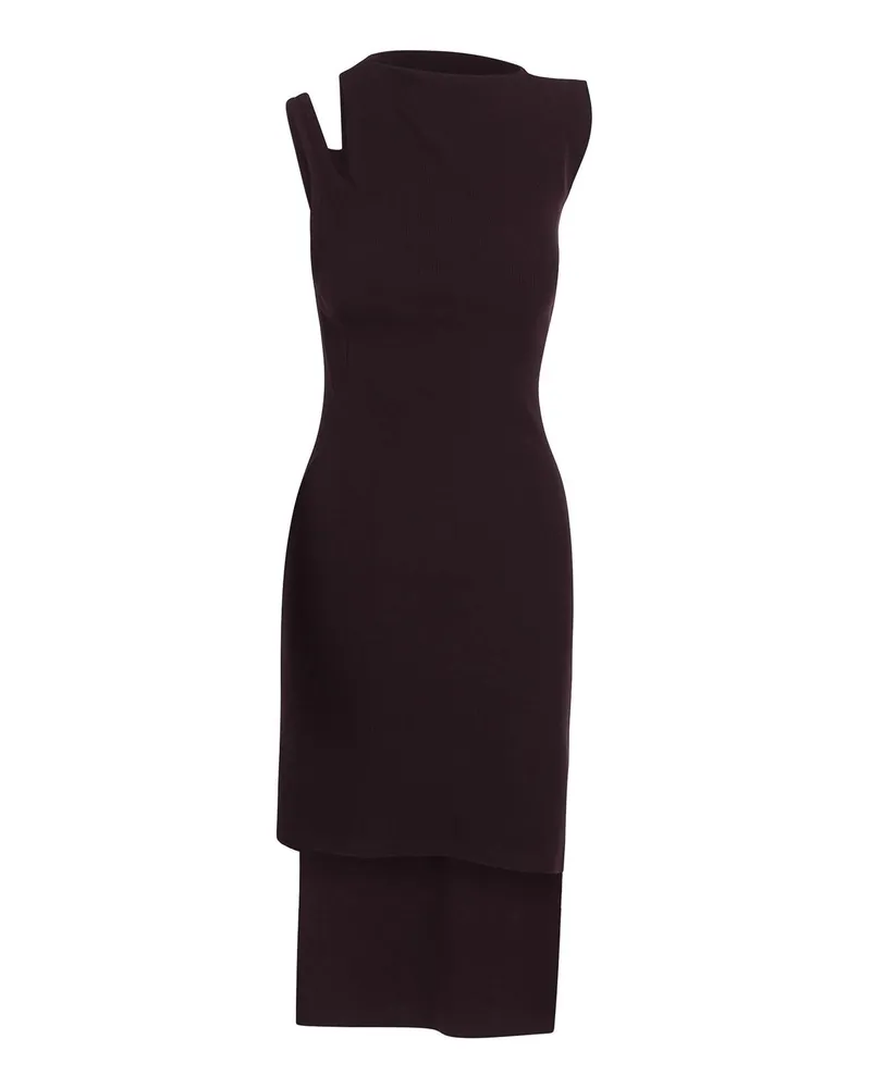 Courrèges Knielanges Kleid - Rot Rot