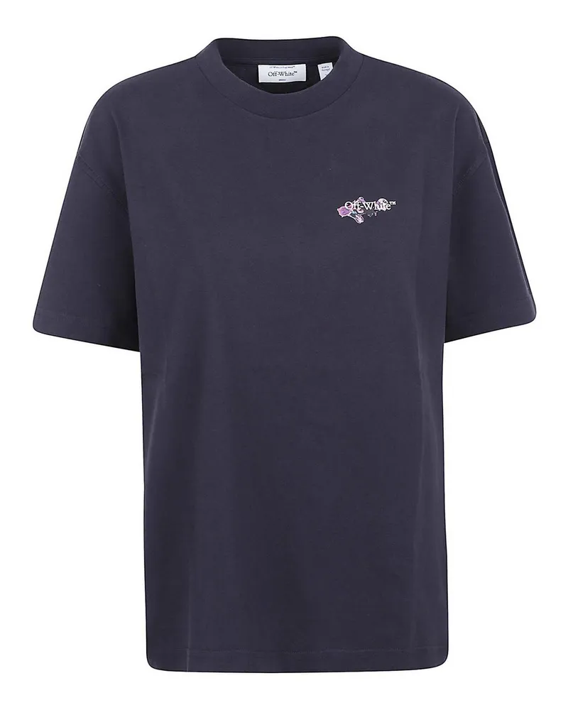 OFF-WHITE T-Shirt - Weiß Blau