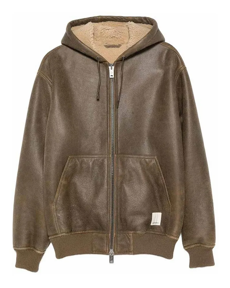 Emporio Armani Lederjacke - Braun Braun