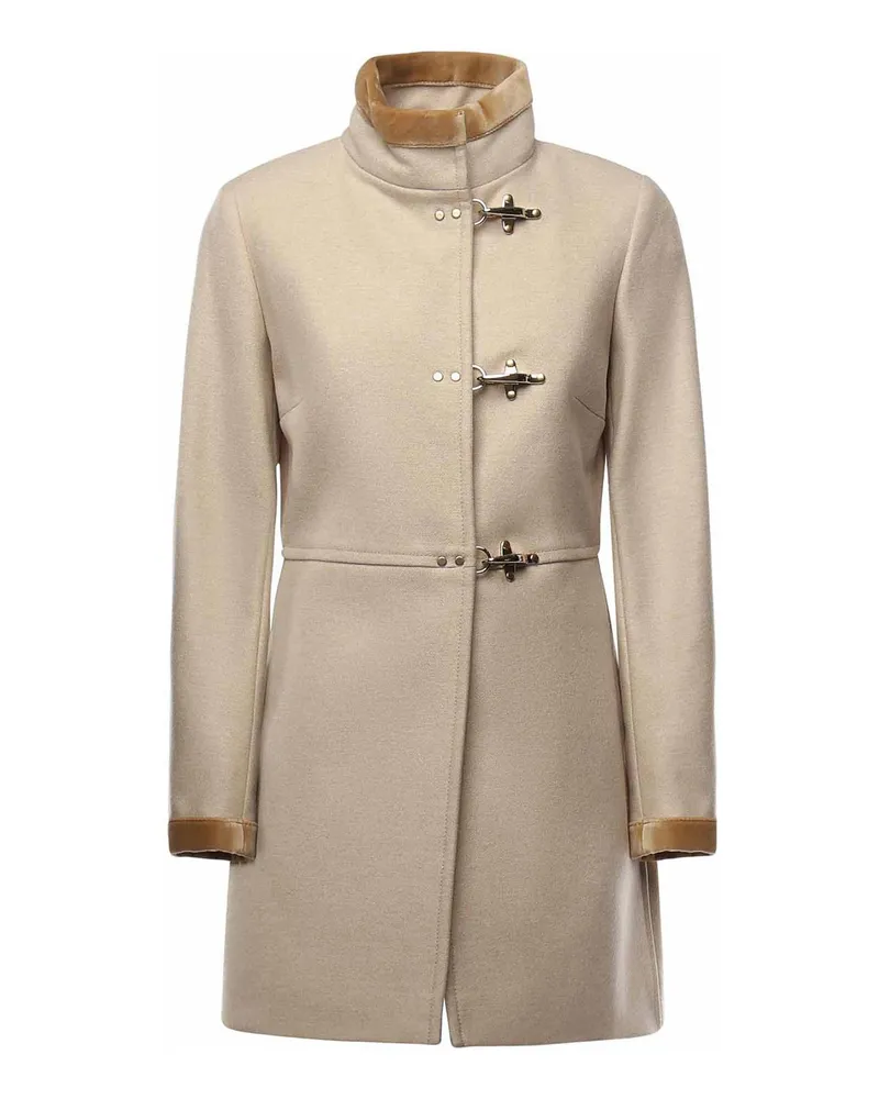 Fay Knielanger Mantel - Weiß Weiß