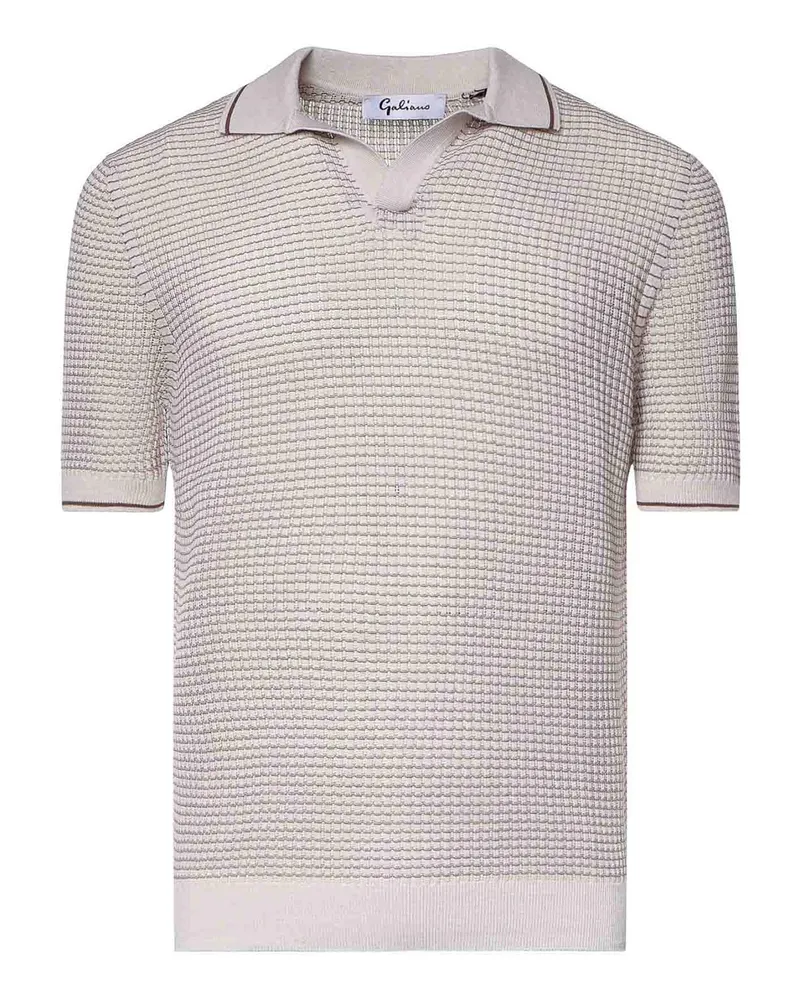 Giuliano Galiano Poloshirt - Taupe Taupe