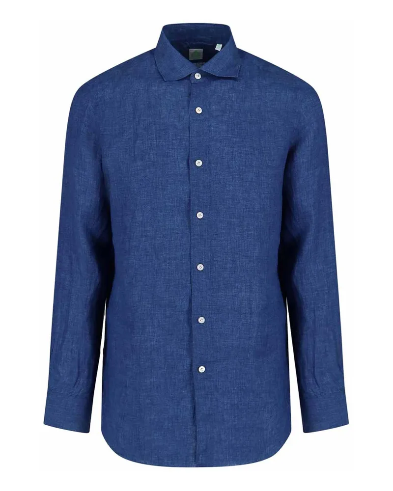 Finamore 1925 Hemd - Blau Blau