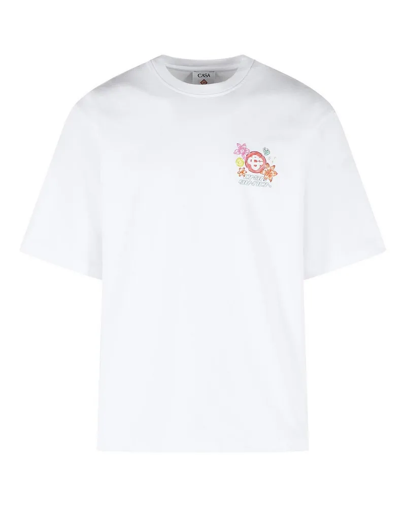 Casablanca Paris T-Shirt - Weiß Weiß