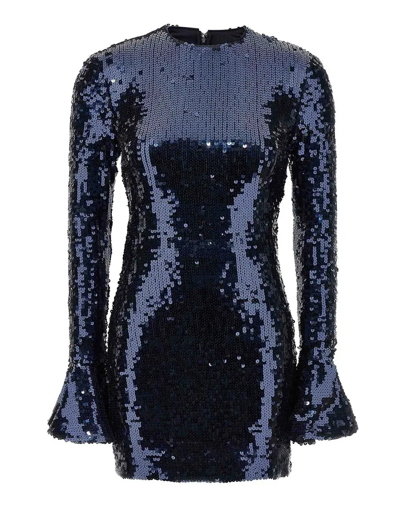 ROTATE Birger Christensen Knielanges Kleid - Blau Blau