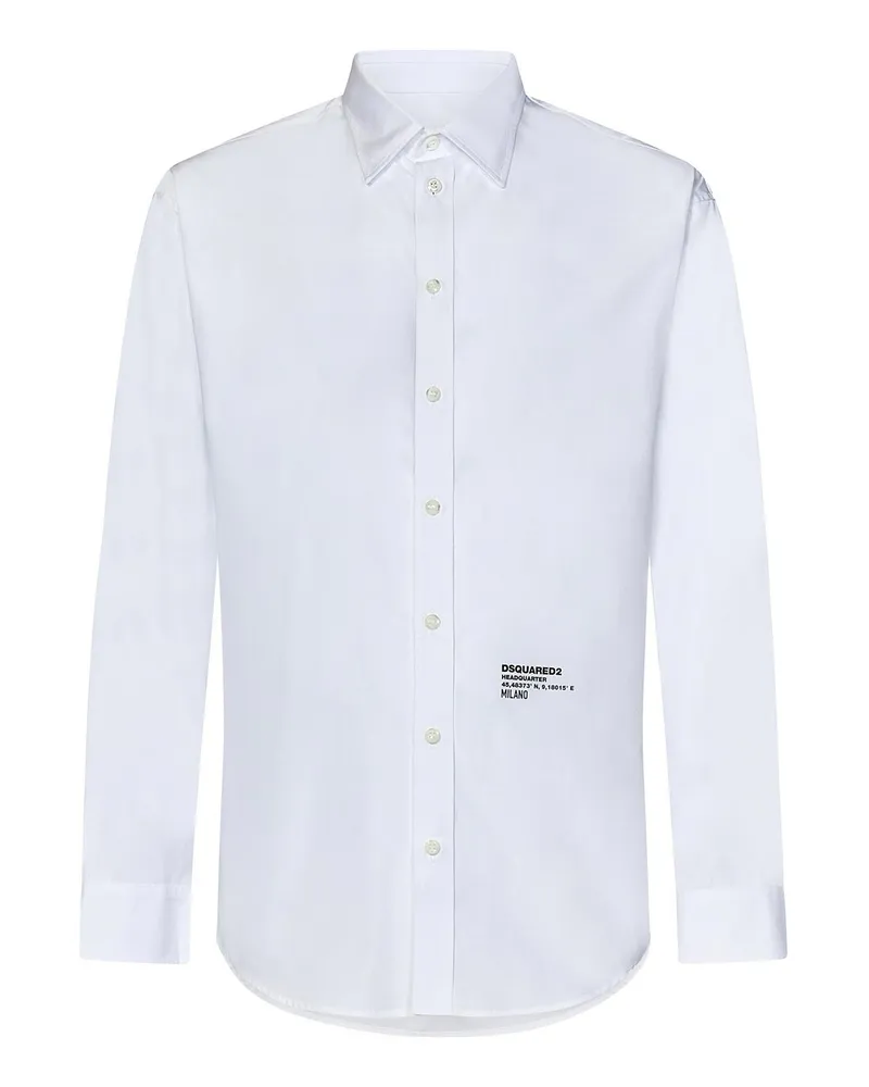 Dsquared2 Hemd - Weiß Weiß