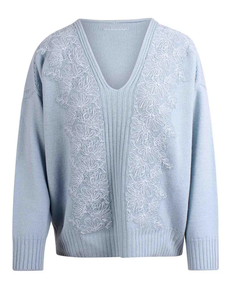 Ermanno Scervino V-Pullover - Blau Blau