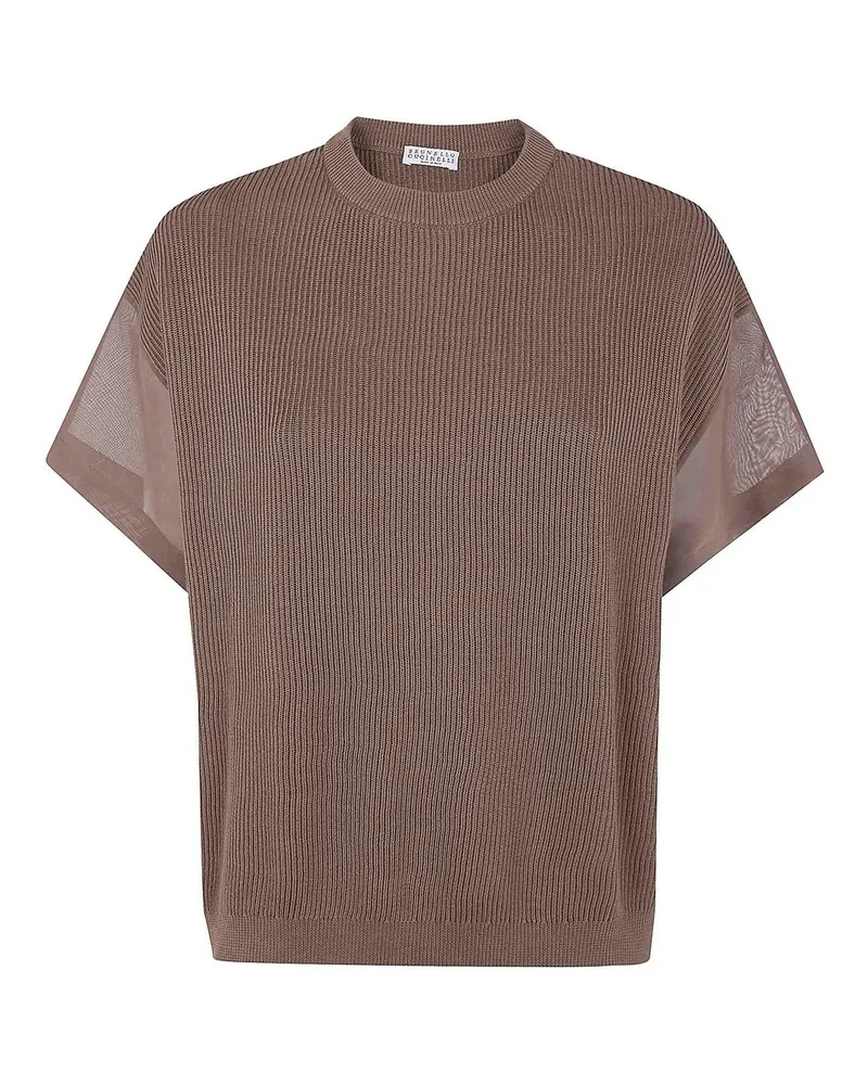 Brunello Cucinelli Rundhalspullover - Braun Braun
