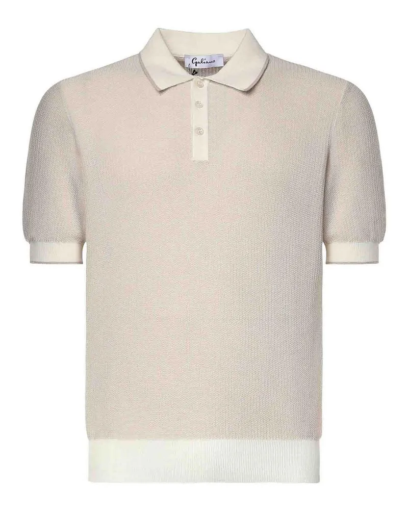 Giuliano Galiano Poloshirt - Weiß Weiß