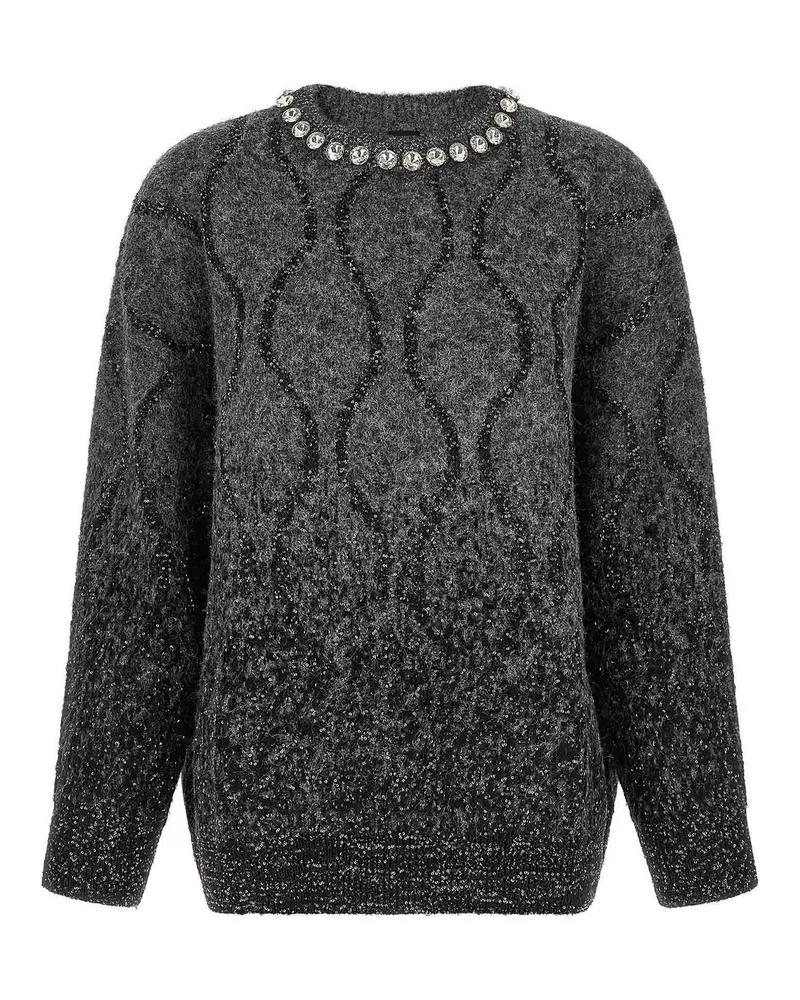 Mulberry Rundhalspullover - Grau Grau