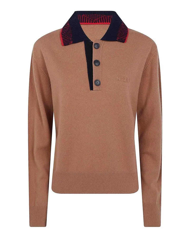 N° 21 Poloshirt - Braun Braun