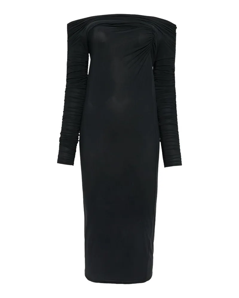 Amazuìn Maxikleid - Schwarz Schwarz