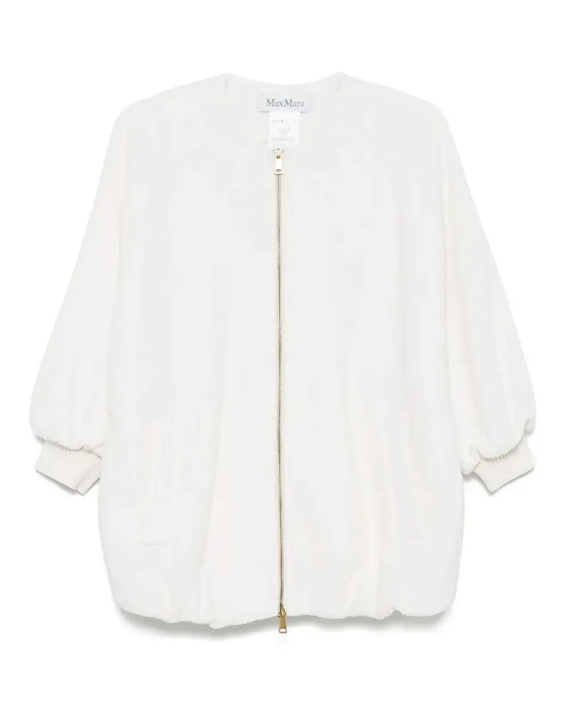 Max Mara Casualjacke - Weiß Weiß