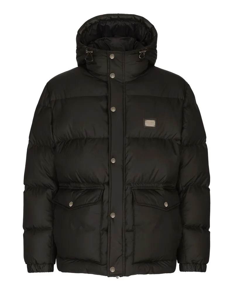 Dolce & Gabbana Daunenjacke - Schwarz Schwarz
