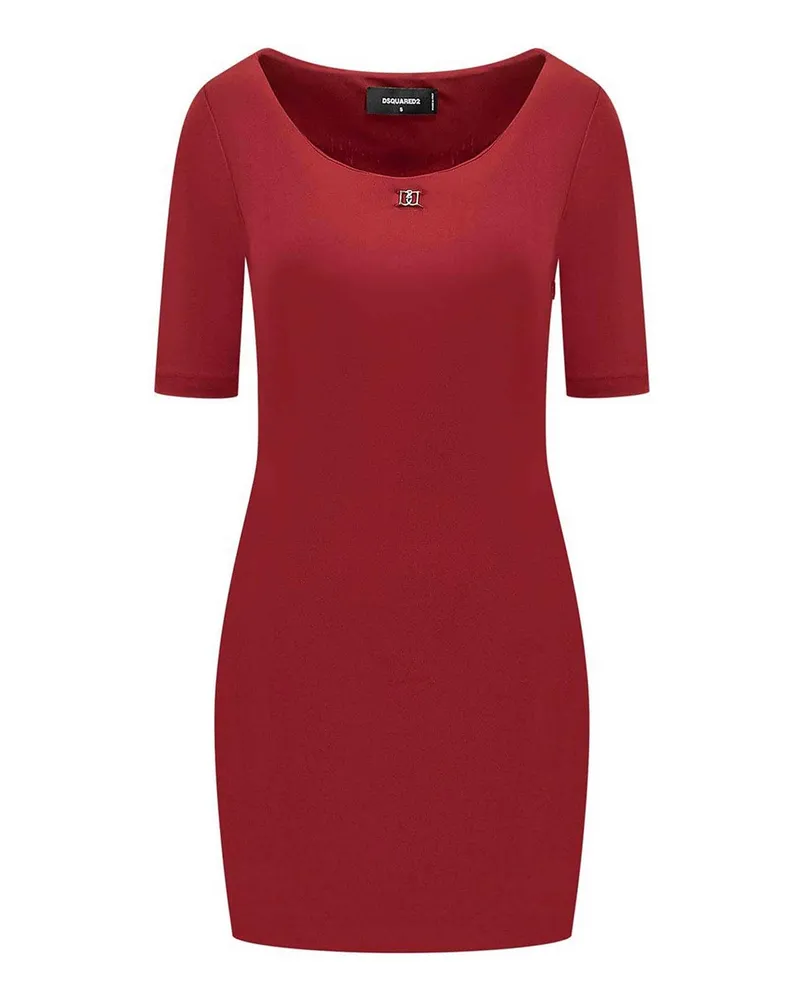 Dsquared2 Knielanges Kleid - Rosa Rot