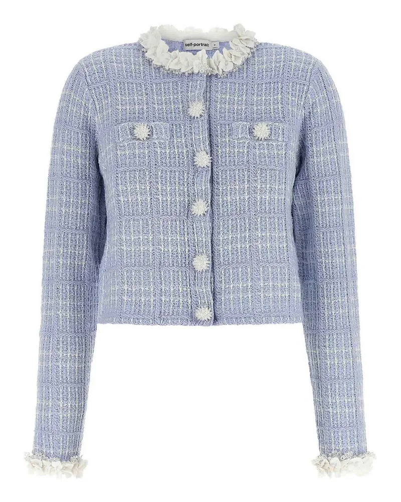 Self-Portrait Casualjacke - Blau Blau