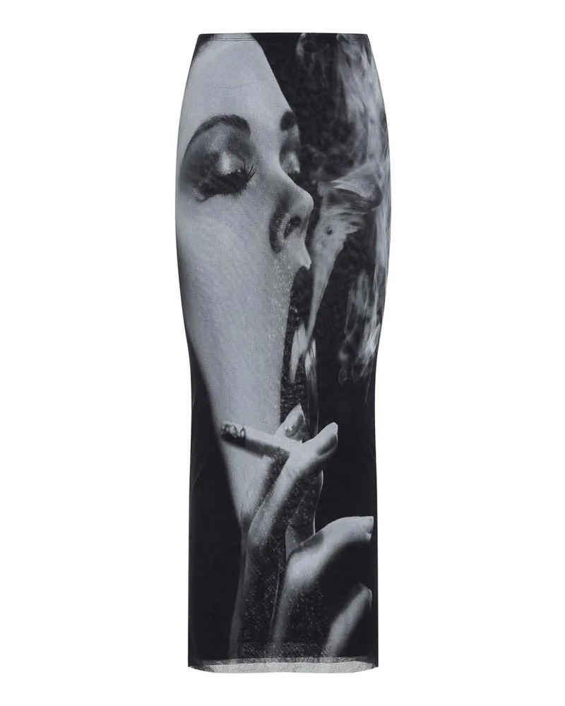 Jean Paul Gaultier Langer Rock - Grau Grau