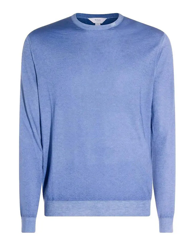 Malo Rundhalspullover - Jeansblau Jeansblau