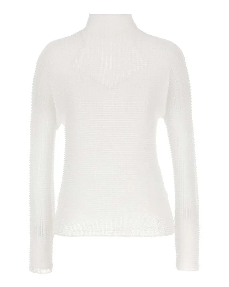 Issey Miyake Bluse - Weiß Weiß