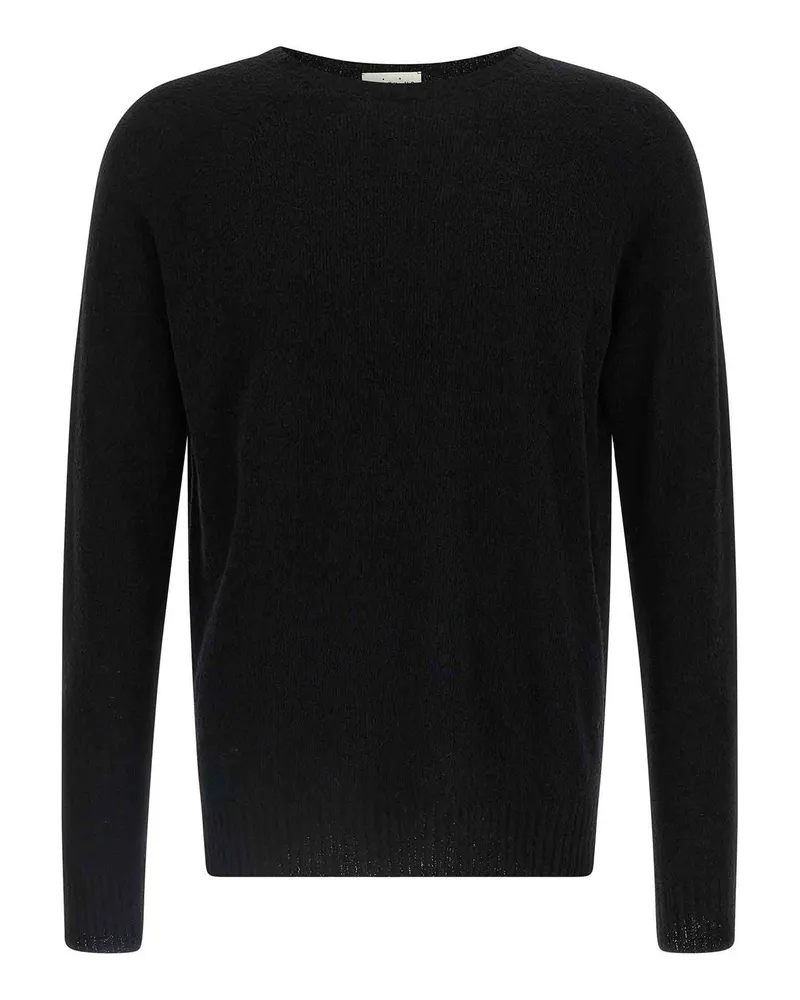 MA'RY'YA Rundhalspullover - Schwarz Schwarz