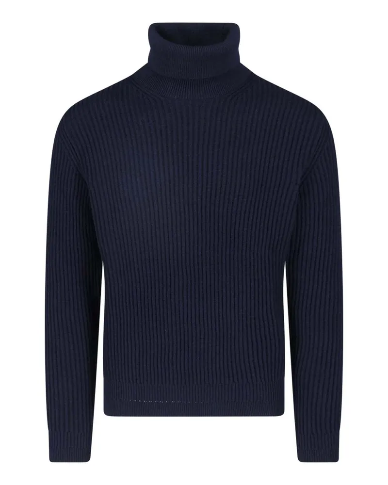 Zanone Rundhalspullover - Blau Blau
