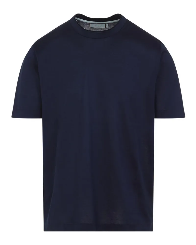 Canali T-Shirt - Dunkelblau Dunkelblau