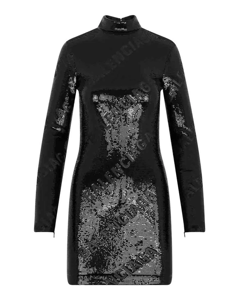 Balenciaga Knielanges Kleid - Schwarz Schwarz