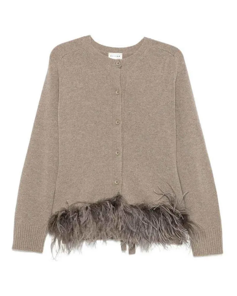 P.A.R.O.S.H. P. A.R. O.S. H. Cardigan - Taupe Taupe